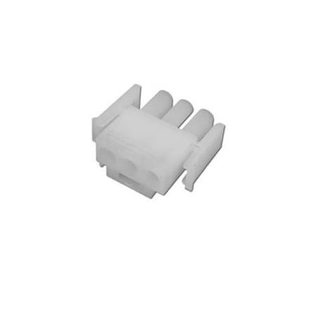Perfectpitch 3 Pin Male Amp Plug - White PE1189570